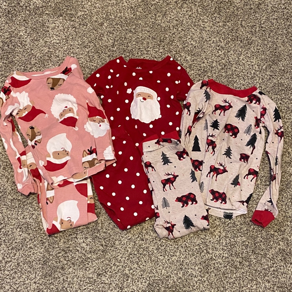 Carter's Festive Pajama Set - Red and Pink